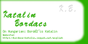 katalin bordacs business card
